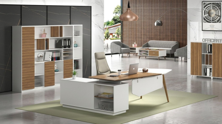 Eckschreibtisch Arbeits Schreib Büro Tisch Luxus Designer Klasse Möbel