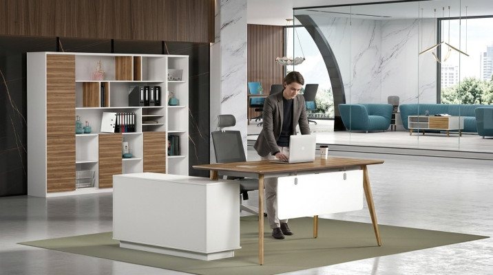 Bürotisch Schreibtisch schreibtisch Arbeitstisch Firma Möbel Eckschreibtisch