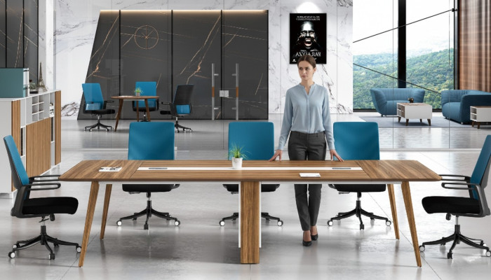 Konferenztisch Modern Büro Tische Besprechungstisch Meeting 320cm