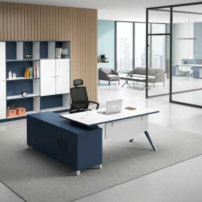 Schreibtisch mit Regal Home Office Deko Büroeinrichtung Möbel Schreibtisch