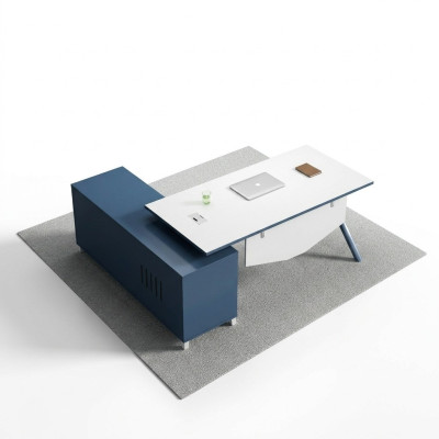 Schreibtisch mit Regal Home Office Deko Büroeinrichtung Möbel Schreibtisch