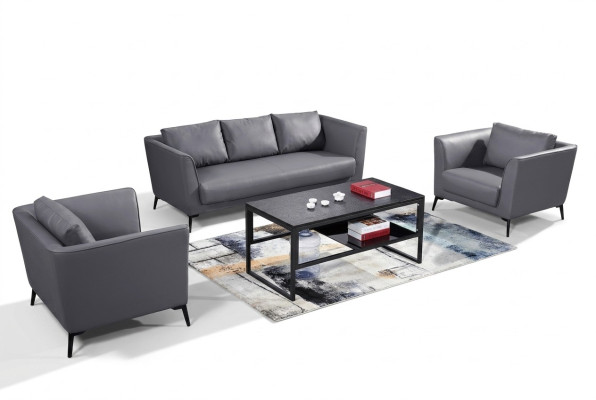 Ledersofa Sofagarnitur 3+1+1 Sitzer Set Garnitur Polstersofa Couch Designersofa