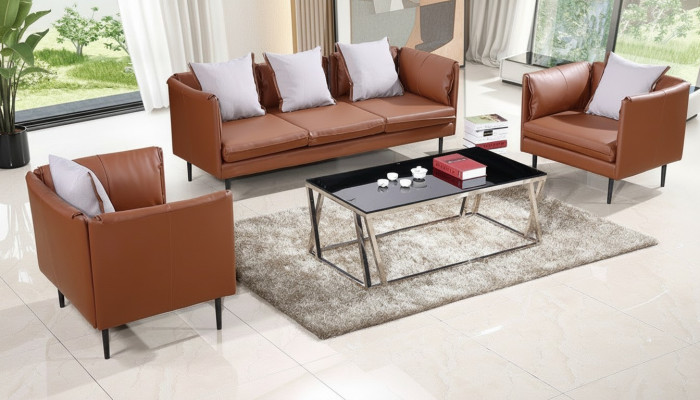 Sofagarnitur Couch Sofa Polster Sitz Sofas Couchen 3+1+1 Büro Möbel Einrichtung