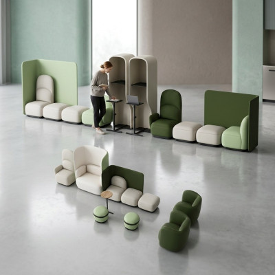 Sessel Wartezimmer Set Sitz Polster Garnitur Kanzlei Praxis Hotel Büro Office