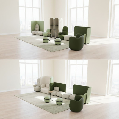 Sessel Wartezimmer Set Sitz Polster Garnitur Kanzlei Praxis Hotel Büro Office