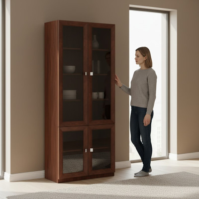 Schrank Holzschrank Bücherschrank Kommode Büro Wand System Regal Möbel Schränke