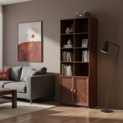 Schrank Regal Schränke Designer Wohnzimmer Büro Einrichtung Holz System Möbel
