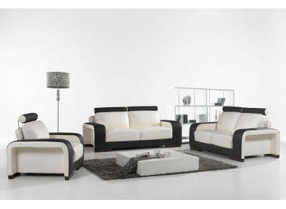 Design Sofagarnitur Couchen Sofas Polster 311 Sitzer Garnituren Set Leder