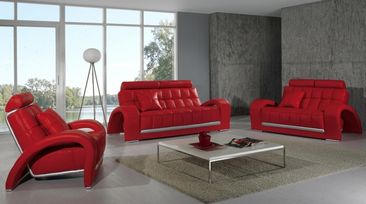 Sofagarnitur 3+2+1 Sitzer Sofa Couch Garnituren Leder Sofas Polster Stoff Textil