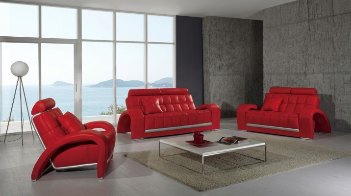 Designer Sofagarnitur 3+1+1 Sitzer Sofa Couch Leder Garnitur Polster Set