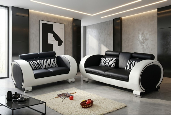 Design Couchen Sofas Polster 32 Sitzer Set Sofagarnitur Sofa Leder Garnituren