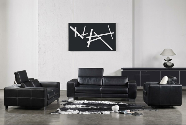 Sofagarnitur Ledersofa Sofa Sitzer Set Sofa Polster Couch 3tlg Sessel Couchen