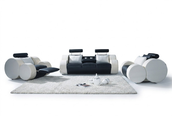 Sofagarnitur Garnituren Set Design Sofas Polster Leder 311 Sitzer Couchen