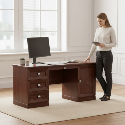 Schreibtisch Tisch Computer Tische Chef Büro Einrichtung Arbeitszimmer Möbel Neu