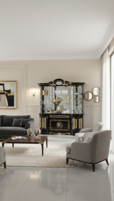 Vitrine Glas Schrank Wohnzimmer Schaufenster Vitrinen Italienische Möbel Holz