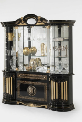 Vitrine Glas Schrank Wohnzimmer Schaufenster Vitrinen Italienische Möbel Holz