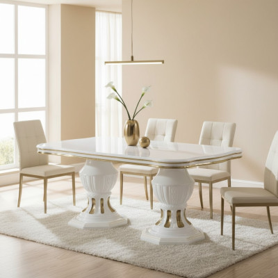 Klassischer Esszimmer Tisch Holz Tische Hochglanz Italienische Esszimmer Möbel