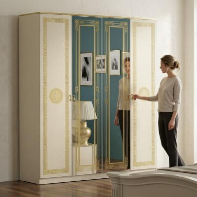 Kleider Schrank Designer Hochglanz Kleiderschränke Möbel Wohnen Möbel Holz Neu