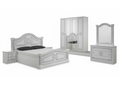 Design Schlafzimmer 3tlg. Bett 2x Nachttisch Klassischer Luxus Betten Set Möbel