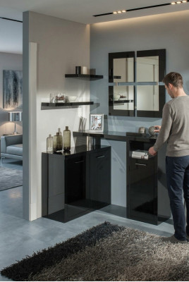 Flur Garderobe Konsole Tisch Eingang Konsolen Tische Wand Kommoden Hochglanz neu