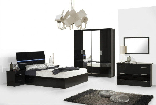 Schlafzimmer Set Komplett Kommode Bett Kleiderschrank Betten Nachtkonsole 6tlg.