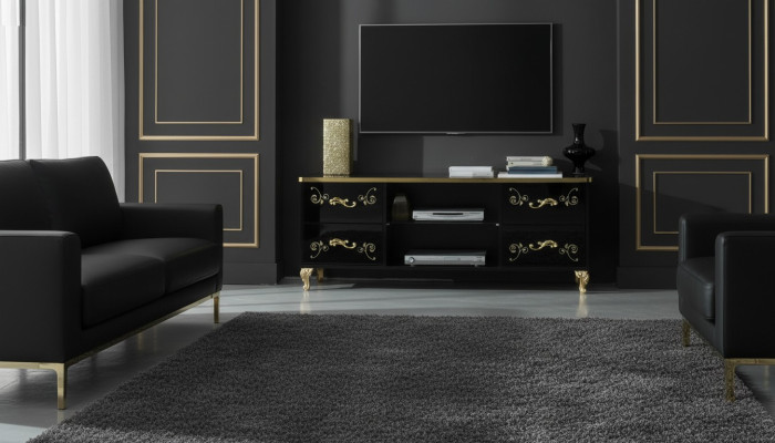 TV Tisch RTV Schrank Lowboard TV-Möbel Fernsehtisch Designer Fernsehschrank NEU