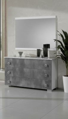 Tische Konsolen Tisch Side Board Schlaf Zimmer Holz Spiegel + Kommode Kommoden