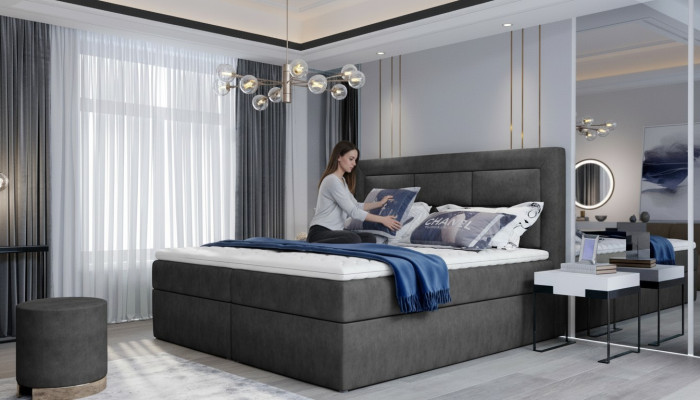 Textil Design Bett Doppel Betten Luxus Ehe Modernes Hotel Gestell Schlaf