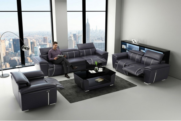 Sofagarnitur 311 Sitzer Set Multifunktion Sofas Polster Couchen Leder Relax Neu