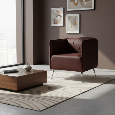 Design Loungesessel Esszimer Lehnstuhl Relax Polster Gastro Sessel Stuhl