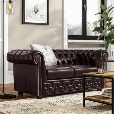 Chesterfield Sofagarnitur 2+1 Sitzer Design Couch Polster Sofas Modern