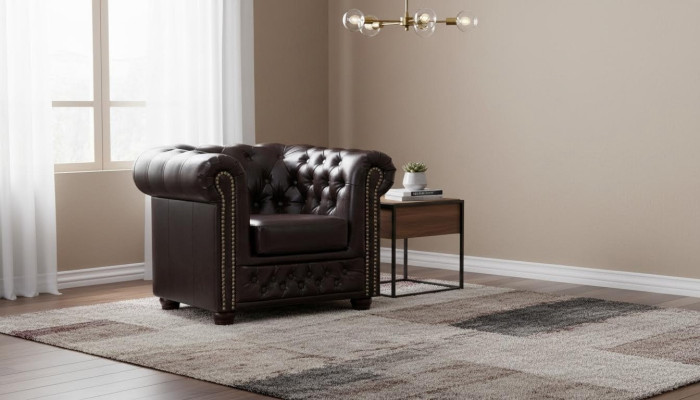 Chesterfield Sessel Fernseh Couch 1 Sitzer Sofa Textil Leder Couchen Polster