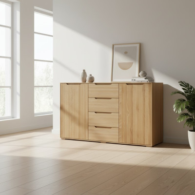 Design Kommode Massivholz Kommoden Schrank Echtholz Scchränke Sideboard Schrank