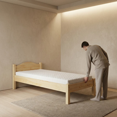 Bett Massivholz 100x200 Einzelbett Kiefer massiv Jugendbett Vollholzbett Neu