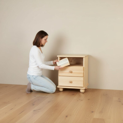 massiv Nachttisch Holz Nachttische Tisch Konsolen Kommode Landhaus Stil Konsolen