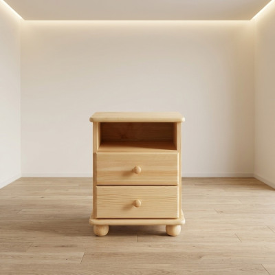 massiv Nachttisch Holz Nachttische Tisch Konsolen Kommode Landhaus Stil Konsolen
