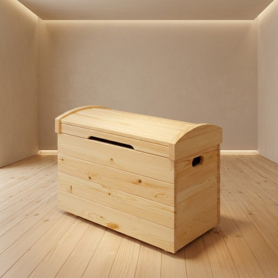 Deko Box Vollholz Möbel Holz Möbel Handarbeit Schatule Truhe Echtholz 90x55cm