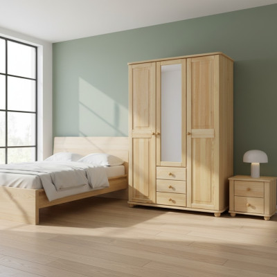 Kleiderschrank Kiefer Schrank Vollholz Schlafzimmerschrank Schränke Landhaus Neu
