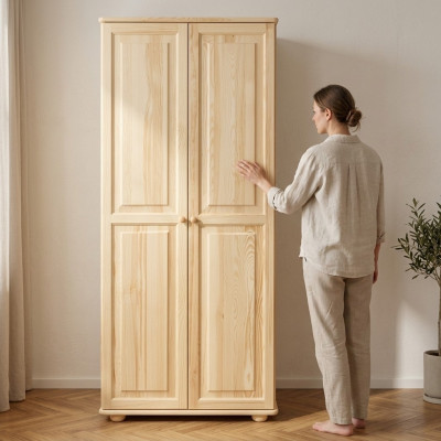 Kleiderschrank Massive Schränke Holz Möbel Schrank Landhaus Stil Schlafzimmer