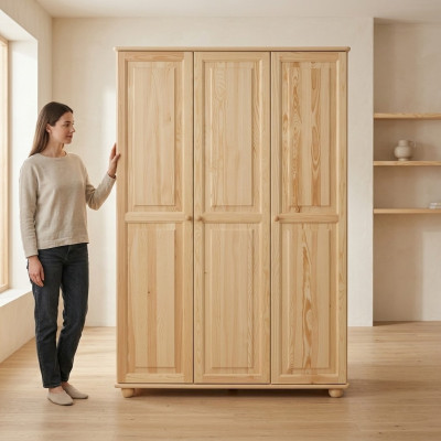 Echtes Holz Massivholz Vollholz Kleiderschrank Schrank Massive Schränke Landhaus