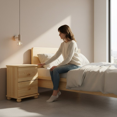 Nachttisch Holz Nachttische Tisch Konsolen Landhaus Stil massiv Konsolen Kommode