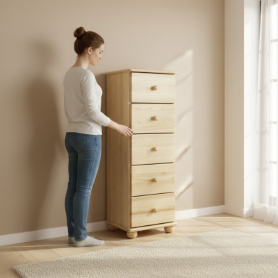 Designer Kommode Anrichte Vollholz Möbel Kommoden Massivholz Massive Schrank Neu