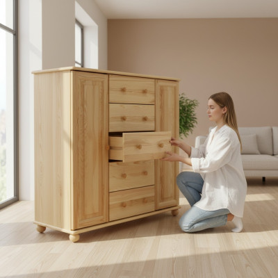 Massive Kommode Sideboard Schrank Möbel Kommoden Echtholz Schränke Neu Anrichte