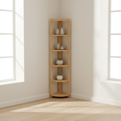 Eckregal Regal Schrank Wohn Zimmer Wand Schränke Büro Regale Echt Holz Massiv