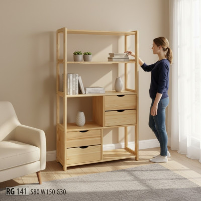 Designer Schrank Wandregal Wand Regale Wohn Zimmer Schränke Büro Möbel Vollholz