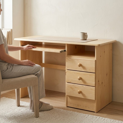 Schreibtisch Echtes Holz Holztisch Massiver Tisch Büromöbel Massiv Schreibtische
