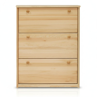 Schuhschrank handgefertigte Kommode Eingangshalle Kommode aus Holz 3 Fächer