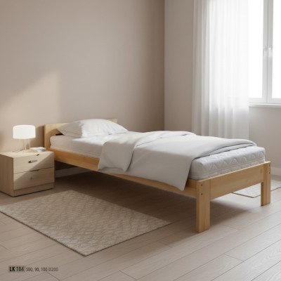 Einzelbett handgemachtes Holzbett Kinderbett Massivholzbett Echtholz Betten Neu