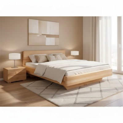 Massivholz Bett 180x200 Doppelbett Buche massiv Echtes Holz Betten Vollholzbett