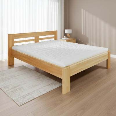 Bett Holzbett Echtes Holz Betten Hotel 180x200 Stil Massive Möbel Schlafzimmer
